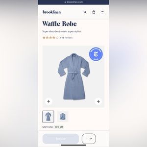Brooklinen Waffle Robe